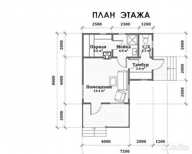 Комплект-баня клееный брус Иртышь