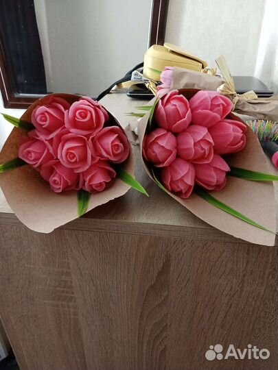 Букет цветов из мыла