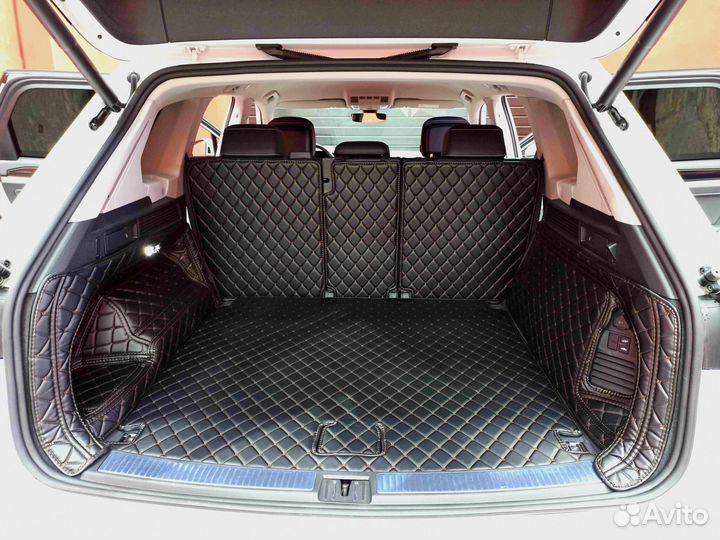 3Д коврики из экокожи volkswagen touareg Туарег