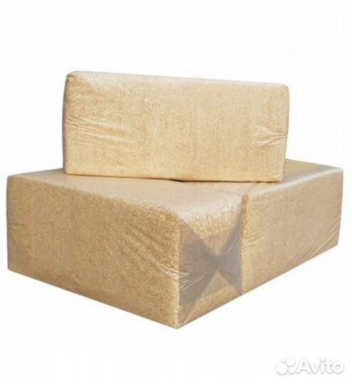 Опилки в больших брикетах, доставка