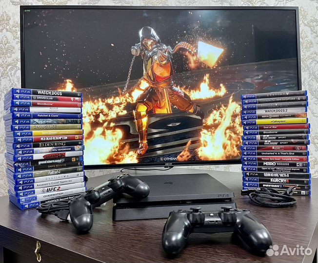 Ps 4 slim / 780 игр /гарантия