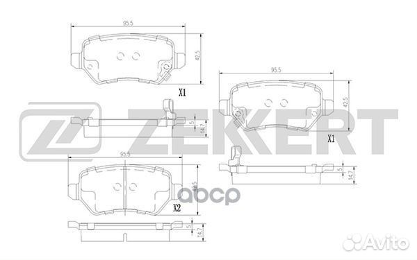 Колодки торм. диск. задн. Kia Ceed II 12- Pro