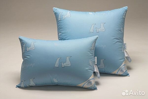 Подушка лебяжий пух+ бамбук50х70см, новая в упаков