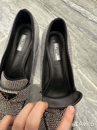 Лоферы макасины босоножки prada