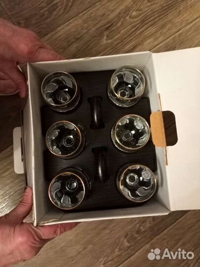 Рюмка хрустальная набор новый