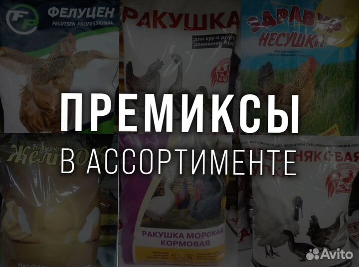 Премиксы в ассортименте