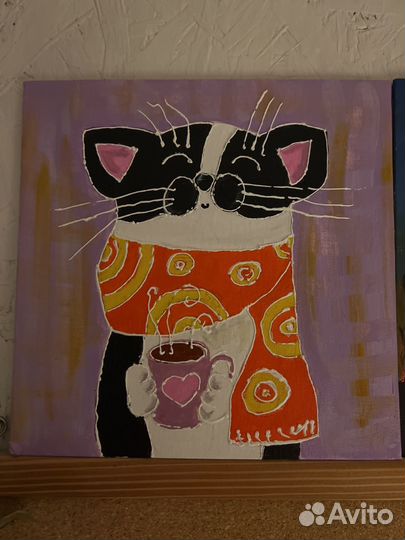 Открытки на холсте 15х15