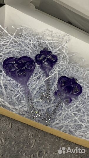 Новогодние игрушки из эпоксидной смолы