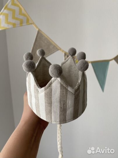 Текстильная корона детская