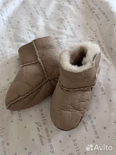 Детские теплые пинетки