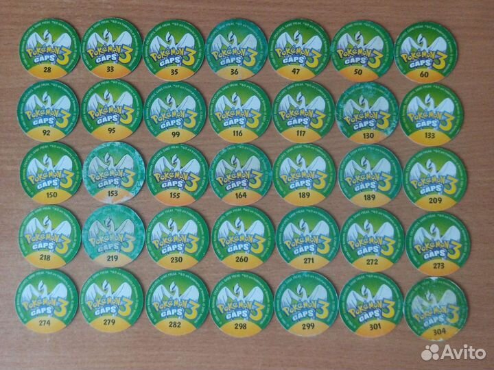 Фишки Pokemon 3 caps 3