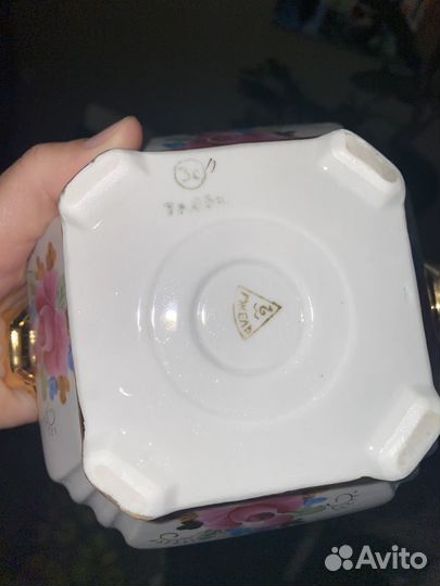 Сахарница гжель СССР