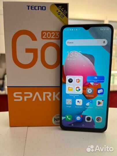 Телефон, Tecno Spark Go 2023 64 гб