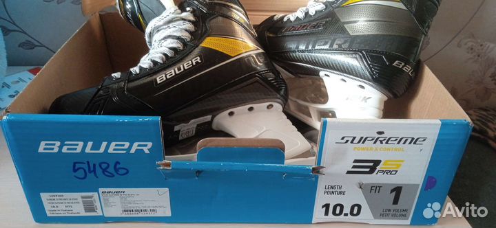 Коньки bauer supreme 3s pro, 10 fit1