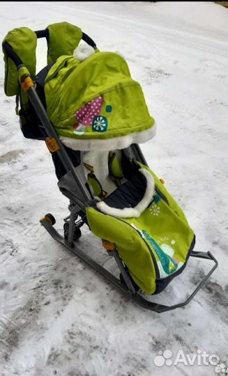 Санки коляска nika kids