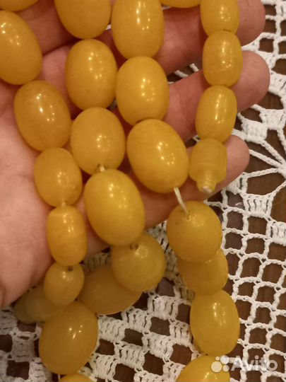 Бусы СССР под янтарь