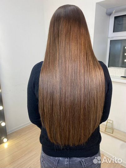 Наращивание волос на дому