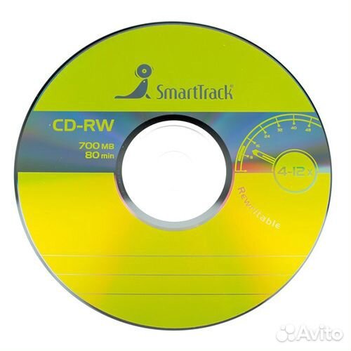 Диски CD-RW SmartBuy 700Mb 4-12x (1 штука)
