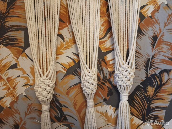 Кашпо в технике макраме