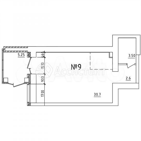 Сдам помещение свободного назначения, 42 м²