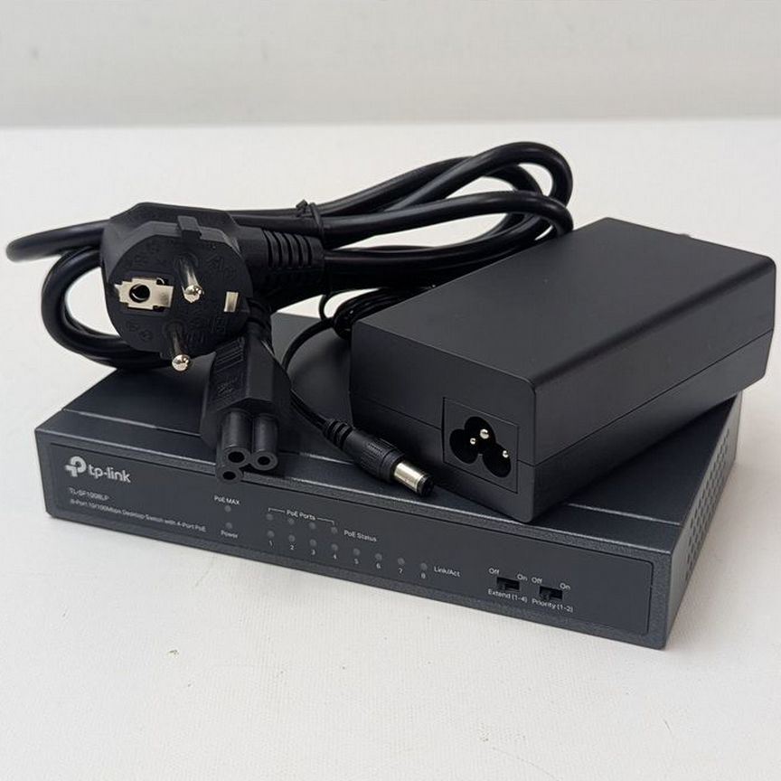 [1760500168] Коммутатор Tl-Sf1008lp+Poe, Tp-Link, 8