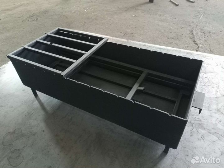 Мангал с полкой разборный