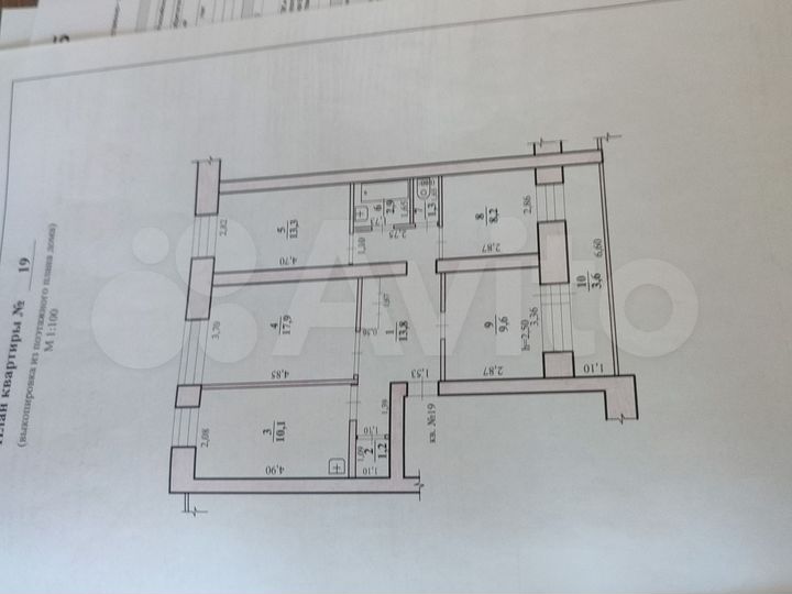 4-к. квартира, 78,3 м², 2/5 эт.