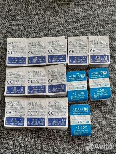 Линзы контактные acuvue oasys 1 day