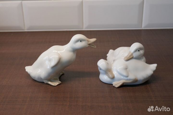 Фарфоровые статуэтки Утки. Lladro NAO. Испания