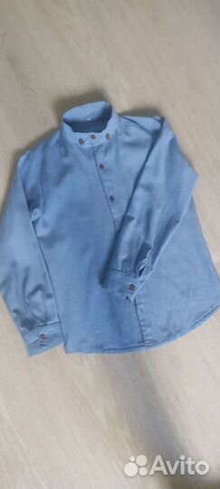 Рубашка школьная 140