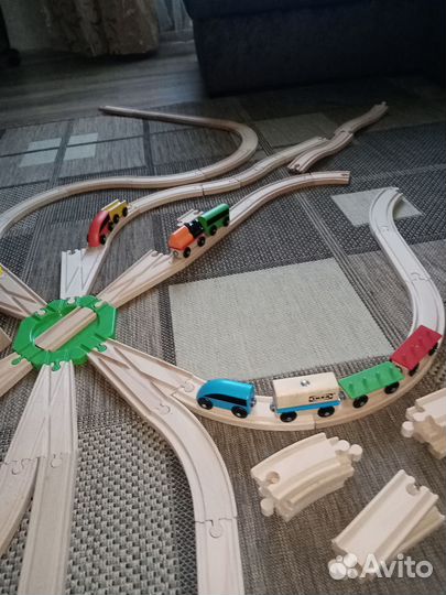 Деревянная детская железная дорога IKEA