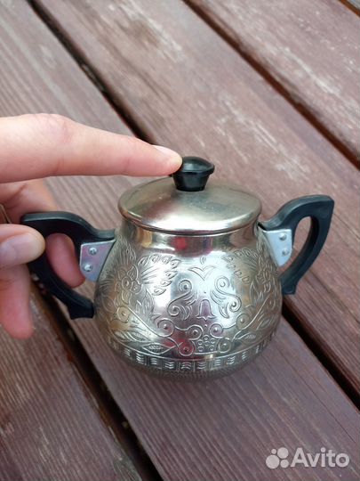 Сахарница металлическая СССР