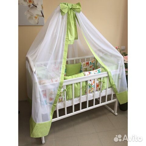 Новое белье в кроватку, подушка, одеяло Gulsara