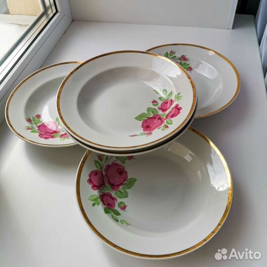 Винтажные суповые тарелки фарфор