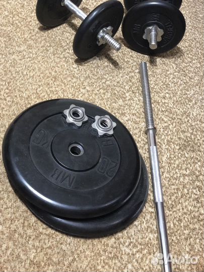 Набор штанга и гантели
