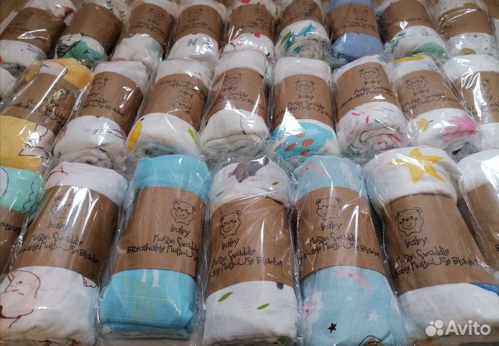 Пеленки муслиновые двухслойные Новые