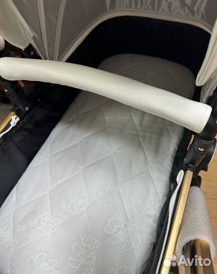 Коляска luxmom X6 Белая/золото Новая