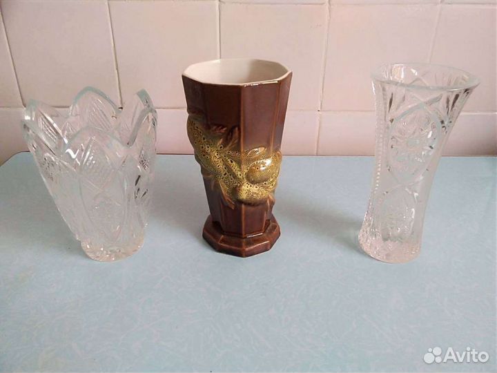 Вазы хрустальные времён СССР