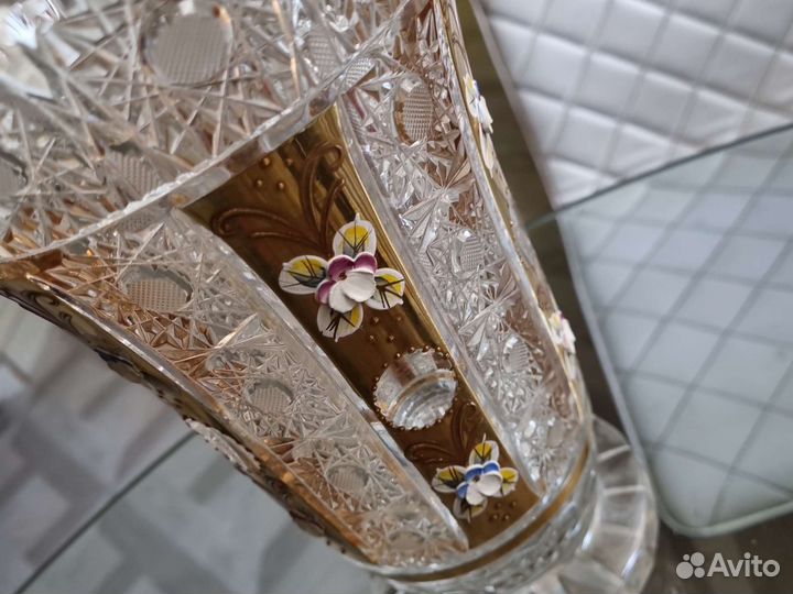 Ваза для цветов Богемия. Чехословакия