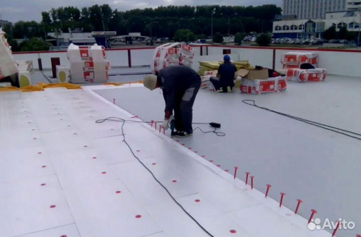 Монтаж мембранной кровли