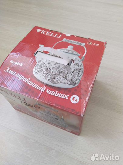 Чайник эмалированный новый