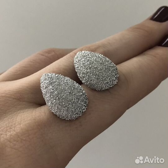 Серьги капли стиль Bottega Veneta