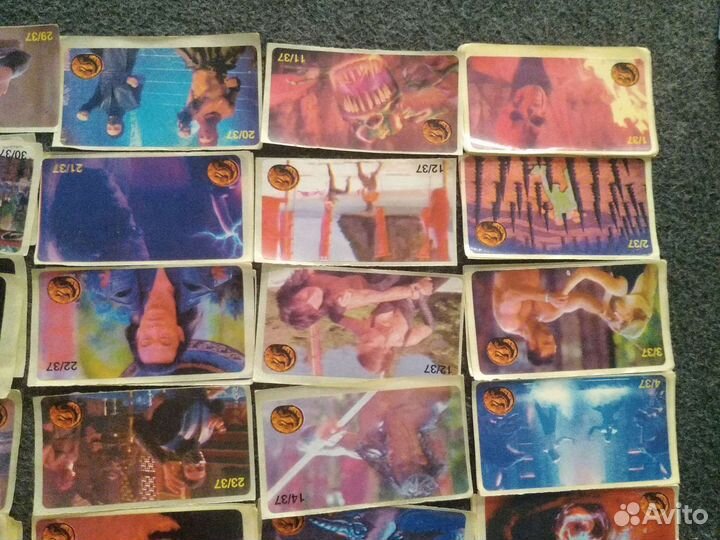 Мортал комбат, наклейки 90ых. Полная коллекция