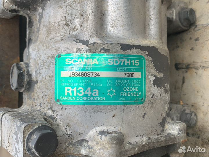 Компрессор кондиционера scania 4 series