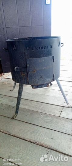 Печь с казаном