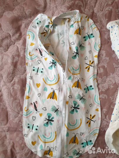 Пеленка для новорождённого на застежке