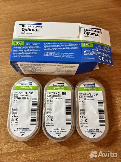 Линзы контактные Optima B&L