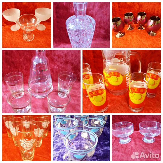 Фужеры, стаканы, графин