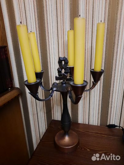 Подсвечник на 5 свечей, кандедлябр, СССР