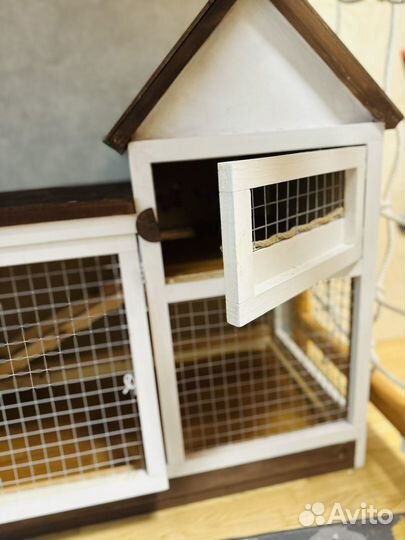 Клетка интерьерная домик тумба